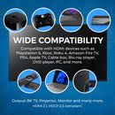 Conmutador HDMI 8K 2 en 1 con HDR10+ y Dolby Vision (BK-21)