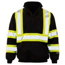 Hi-Vis Safety Sweater with Reflective Stripes