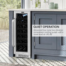 Whynter 20-Bottle Undercounter Wine Fridge | BWR-208SB