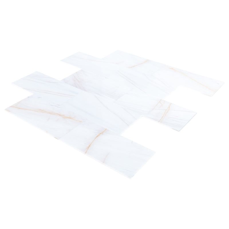 Bianco Dolomite Golden Spider Marble Polished Floor and Wall Tile - Livfloors Collection