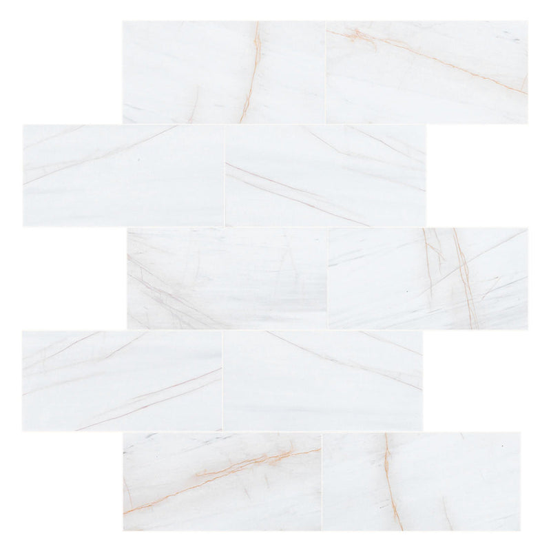Bianco Dolomite Golden Spider Marble Polished Floor and Wall Tile - Livfloors Collection