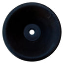 Black Andesite Natural Stone V-Shape Tapered Bathroom Sink Honed-Matte (D)16" (H)6"