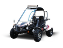 TrailMaster Blazer 200EX EFI Buggy Go Kart, LED Light Bar, Windshield Included