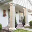 Botticino Beige Marble Italian Hand-carved Column (W)20" (L)20" (H)95"