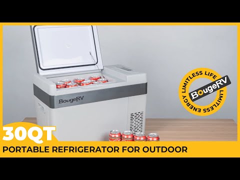 BougeRV 12V 30 Quart (28L) Portable Refrigerator