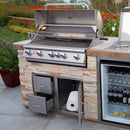 Bull Outdoor Kitchen Island in Rock