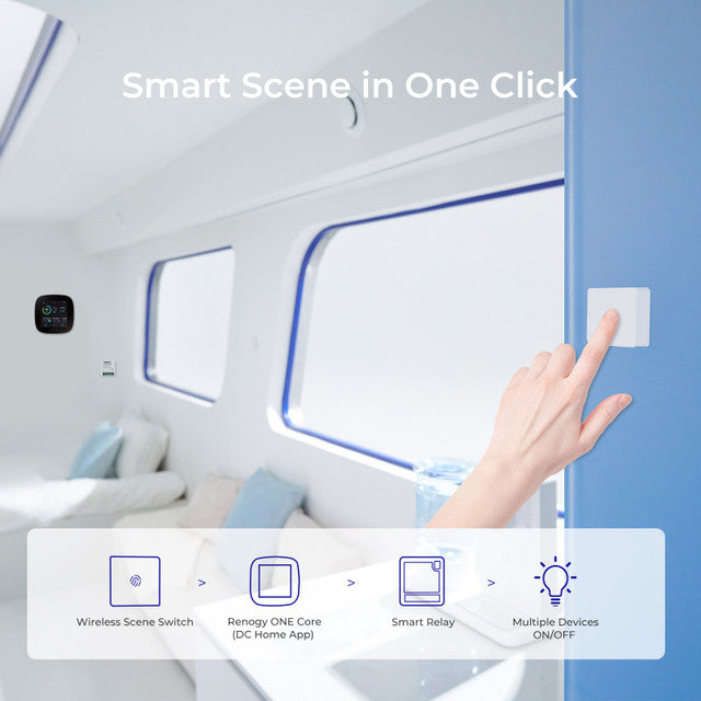 Interruptor de escena inalámbrico Zigbee de Renogy (1 tecla)