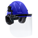 Cap-Style Hard Hat Kit with Mountable Earmuffs and Hi-Transparency Face Shield