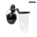 Cap-Style Hard Hat Kit with Mountable Earmuffs and Hi-Transparency Face Shield