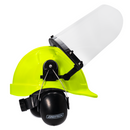 Cap-Style Hard Hat Kit with Mountable Earmuffs and Hi-Transparency Face Shield
