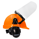 Cap-Style Hard Hat Kit with Mountable Earmuffs and Hi-Transparency Face Shield