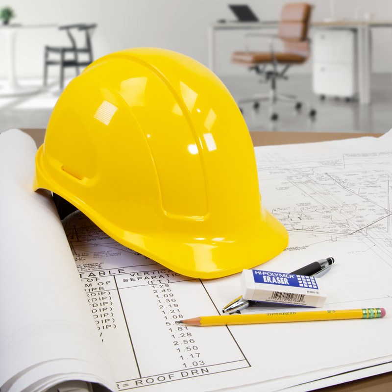Cap Style Safety Hard Hat with 4 Point Suspension