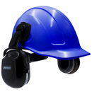 Cap Style Slotted Hard Hat Kit with Black Mountable Earmuffs