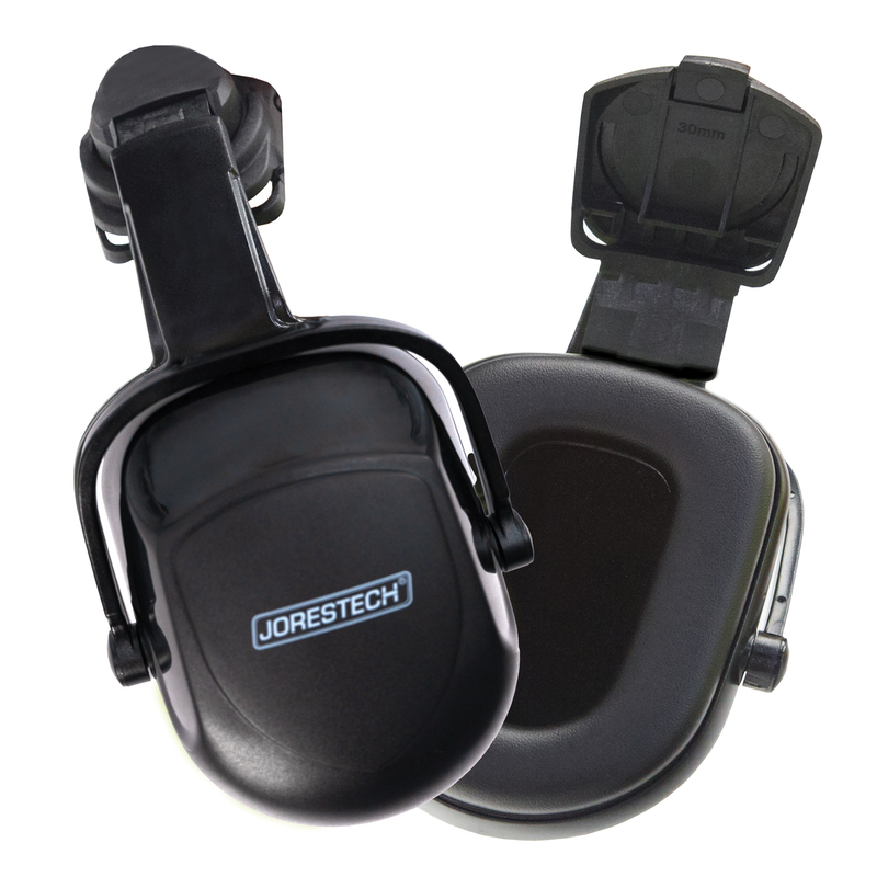 Cap Style Slotted Hard Hat Kit with Black Mountable Earmuffs
