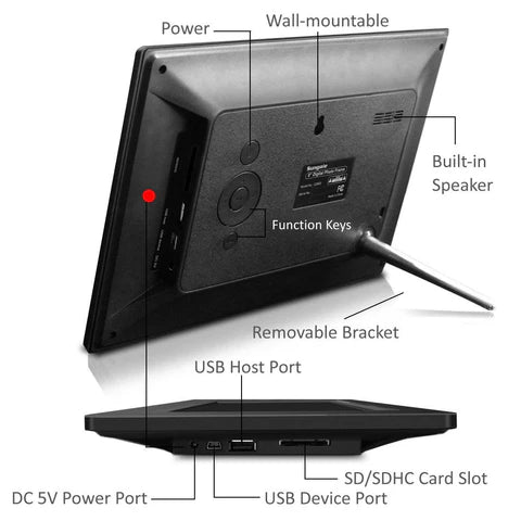 Sungale 8" FULL FUNCTION DIGITAL PHOTO FRAME MODEL: CD802