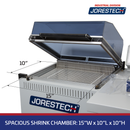 Chamber Shrink Wrapping System with Heater and Sealer All-in-One – 15” X 10”