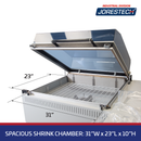 Chamber Shrink Wrapping System with Heater and Sealer All-in-One – 31” X 23”
