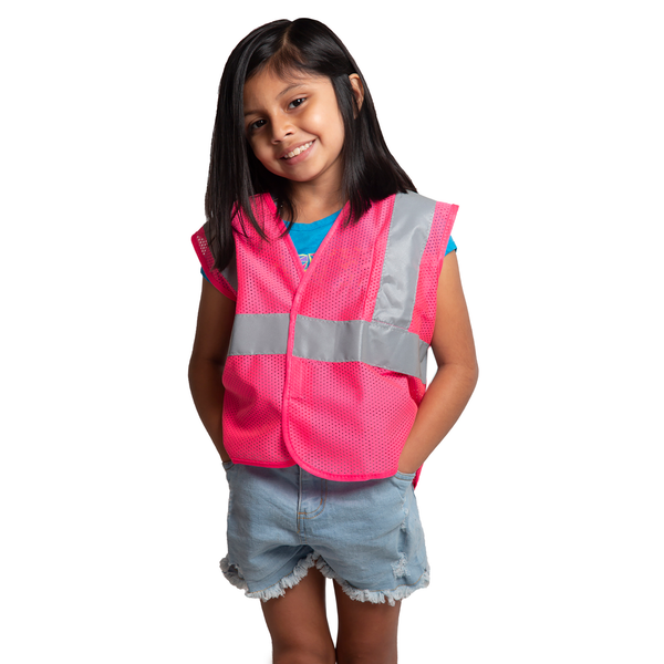 Children’s Hi-Vis Mesh Safety Vest with 2” Reflective Strips