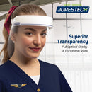 Clear Protective Face Shield with Elastic Headband