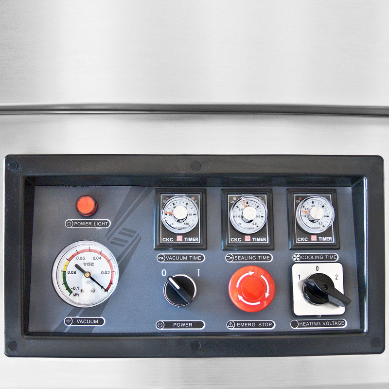 Commercial Double Chamber Vacuum Sealer with 23” Seal Bars - 220v