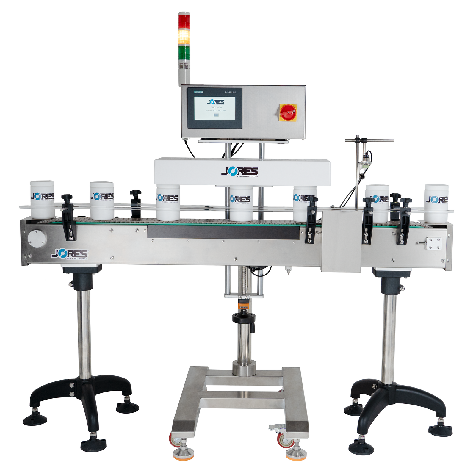 Continuous Inline Induction Cap Sealing System 20 - 120mm with Conveyo