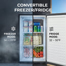 Whynter 3.1 Cu Ft Convertible Fridge/Freezer | CUF-301BK