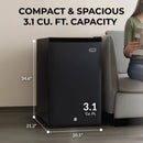 Whynter 3.1 Cu Ft Convertible Fridge/Freezer | CUF-301BK