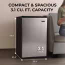 Whynter 3.1 Cu Ft Convertible Fridge/Freezer | CUF-301SS