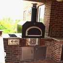 Chicago Brick Oven- CBO 750 Hybrid Countertop Pizza Oven (Commercial) No SKIRT | Dual Fuel (Gas and Wood)