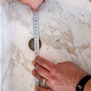 European Sugar Marble Rectangular Farmhouse Sink Semi-Polished (W)12.5" (L)18" (H)5"