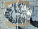 Calacatta Viola Marble Oval Shape Above Vanity Bathroom Sink (W)18" (L)14" (H)5"