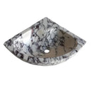 Calacatta Viola Marble Wall-mount Bathroom Corner Vanity Sink (W)12" (L)12" (H)6"