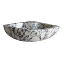 Calacatta Viola Marble Wall-mount Bathroom Corner Vanity Sink (W)12" (L)12" (H)6"