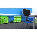 Gratnells Callero Custom Low Level 4 Deep & 4 Jumbo Tray Starter Unit  16.9x40.2x38.8in