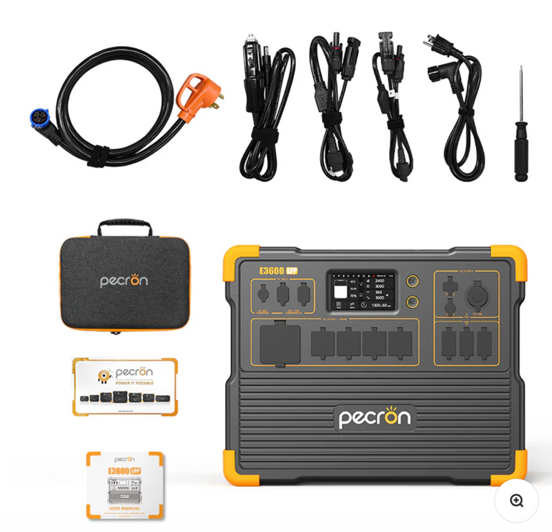 PECRON E3600LFP Portable Power Station 3600W 3072Wh