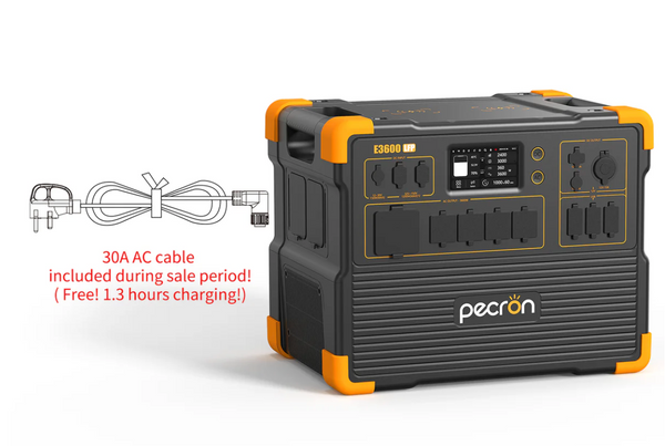 PECRON E3600LFP Portable Power Station 3600W 3072Wh