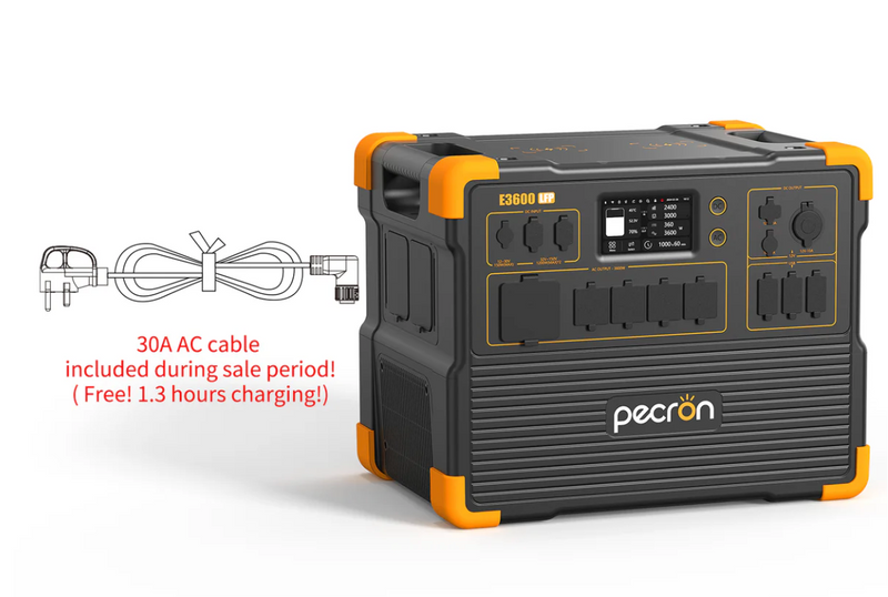 PECRON E3600LFP Portable Power Station 3600W 3072Wh