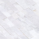 Carrara White Ledger Multi-surface 3D Panel 6"x24" Marble Wall Tile - Full Truckload