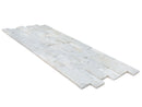 Carrara White Ledger 3D Panel 6"x24" Natural Marble Wall Tile - Full Truckload