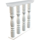 Carrara White Marble Balustrade Hand-carved from Solid Marble Block (SET of 4)