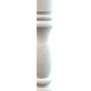 Carrara White Marble Balustrade Hand-carved from Solid Marble Block (SET of 4)