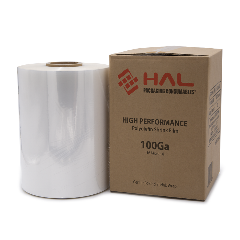 Centerfold POF Shrink Film – 100 Gauge - 12in (305mm)