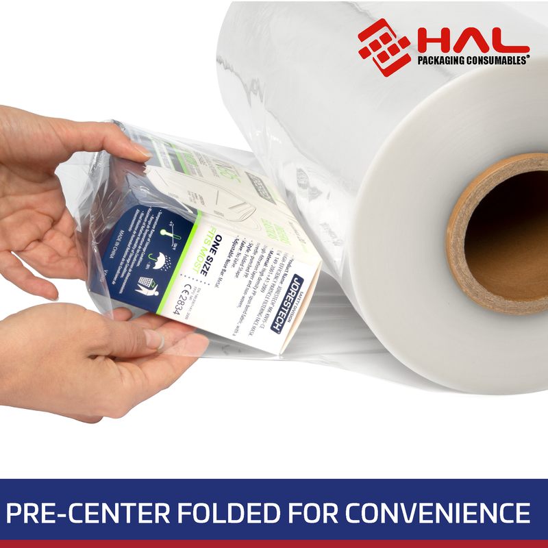 Centerfold POF Shrink Film – 75 Gauge - 10in (254mm)