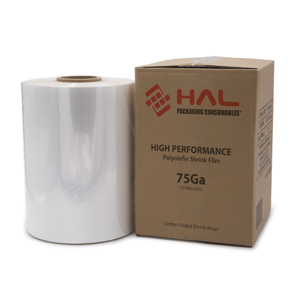 Centerfold POF Shrink Film – 75 Gauge - 10in (254mm)
