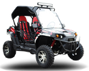 TrailMaster Challenger 200X Go Kart UTV Side by Side, with Alloy Wheels, Windshield and LED Light Bar