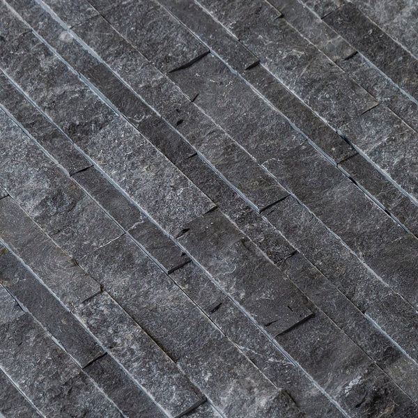 Charcoal Cambria Ledger 3D Panel 6.8"x20.8" Split-face Marble Wall Tile - Full Truckload