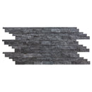 Charcoal Cambria Ledger 3D Panel 6.8"x20.8" Split-face Marble Wall Tile - Full Truckload