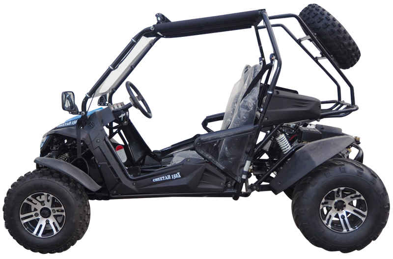 TrailMaster Cheetah 200X Go Kart (Special) CVT Automatic with Reverse, Alloy Wheels, Windshield