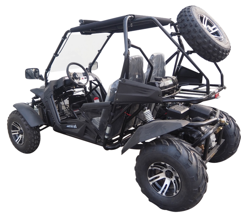 TrailMaster Cheetah 200X Go Kart (Special) CVT Automatic with Reverse, Alloy Wheels, Windshield