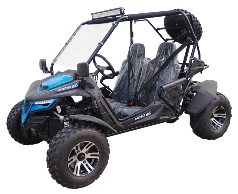 TrailMaster Cheetah 200X Go Kart (Special) CVT Automatic with Reverse, Alloy Wheels, Windshield